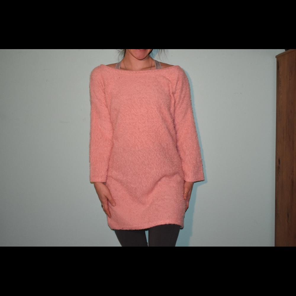 Fluffy pink dress
